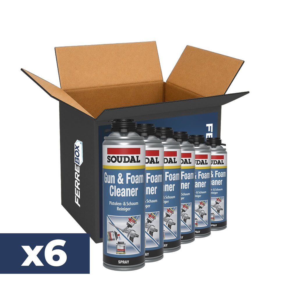 Gun&Foam Cleaner Soudal 500 ml - 6 unidades